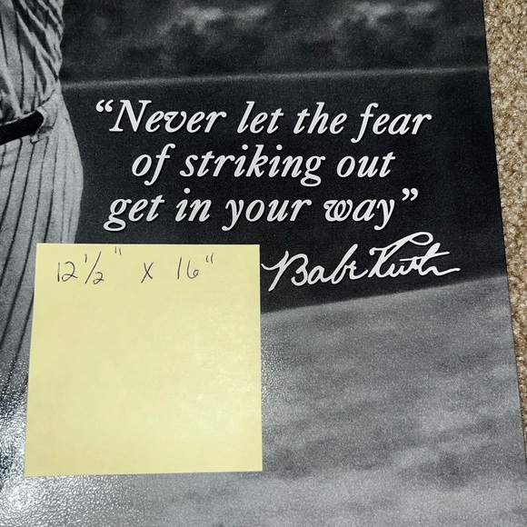 Vintage Babe Ruth Metal Sign - Picture 3 of 8